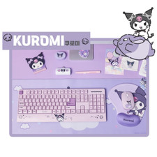 Sanrio Kuromi Wireless Keyboard Mouse Combo Set Korean/English picture