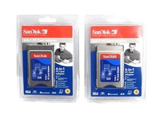 Lot of 2 SanDisk 6-in-1 PC Card Adapter SDAD-67-A10 -  picture