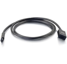 C2G 3ft USB C Extension Cable - 10G 3A - M/F Black - 28658 picture