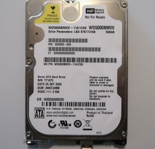 Western Digital WD5000BMVV-11A1CS0 HHCTJHBB (WXD0) Thailand 500gb USB OCT/2009 picture