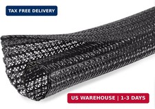 10ft - 1/4 inch Cord Protector Cable Sleeve Split Wire Loom Tubing for Power Cor picture