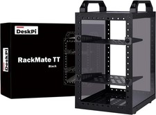 Deskpi Rackmate TT Mini Server Cabinet for Mini PC, Network, Servers, Audio, and picture