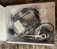 Wantek A681 Wired Headset Microphone USB For Call Center Home Working Laptop PC picture