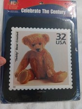 Vtg 1998 USPS Teddy Bear 32c Stamp Mouse Pad Celebrate The Century NIP Sealed. picture