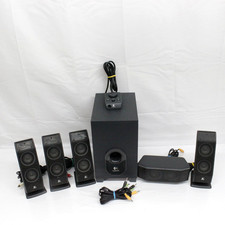 Logitech X-540 5.1 Surround Sound PC Speaker System w Subwoofer Tested/Working picture
