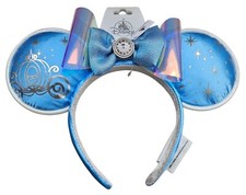 Disney Parks Cinderella Two-tiered Bow Ear Headband picture