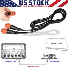 Replacement for Lowrance Ethernet Cable with 5 Pin Yellow Plugs 6Ft 000-0127-51 picture