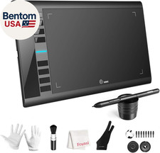 Graphics Drawing Tablet,  M708 10 X 6 Inch Large Drawing Tablet with 8 Hot Keys, picture