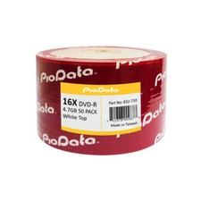 50 PC PioData 16X 4.7 GB DVD-R White Top non-printable Disc Blank Media 832-710 picture