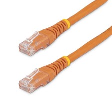 StarTech-New-C6PATCH100OR _ STARTECH 100 FT CAT 6 ORANGE MOLDED RJ45 U picture