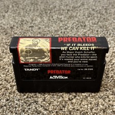 Predator Tandy TRS-80 Coco Color Computer 3 Game Cartridge TESTED Radioshack picture