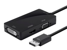Monoprice DisplayPort 1.2a to 4K HDMI, Single Link DVI, and VGA Passive Adapter picture
