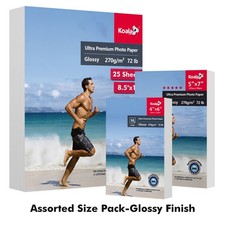 Assorted Size Bundle Koala Ultra Premium 72lb Glossy Photo Paper Inkjet Printer picture