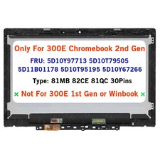 5D10Y97713 Touch Screen For Lenovo 300E Chromebook 2nd Gen AST 82CE w/ Bezel HD. picture