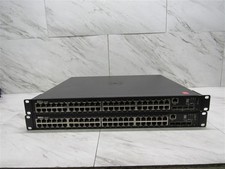 Lot of 2 Dell N1548P 48-Port PoE Gigabit Ethernet Network Switch w/ Rack Ears picture