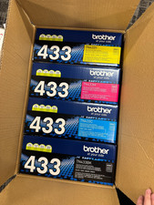 TN433 Toner Set Yellow Magenta Cyan Black New Sealed Never Use or Open picture