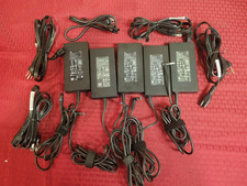 LOT OF 5 GENUINE HP 120W BLUE TIP AC ADAPTER WITH POWER CORD picture