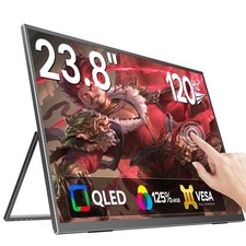 Touchscreen 23.8 Inch FHD 120Hz Portable Monitor Display with Kickstand & VESA picture