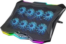 AICHESON DCX-AA3 Laptop Cooling Pad with 8 Cooler Fans for 14-17.3 Inch Laptops picture
