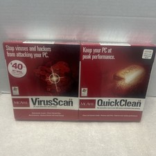 Mcafee Virus Scan Professional 6.0 2001  And Quick clean 2.0 Vintage New Sealed picture