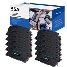 10x High Yield CE255A Toner for HP 55A LaserJet Pro 500 MFP M521dw M521dn M521dz picture