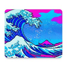 The Great Wave off Kanagawa — Pop Remix Mouse Pad 9.25x7.75 Non-Slip Desk Mat picture