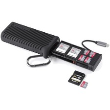 High-Speed 2-in-1 SD Card Reader USB-C Black picture