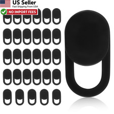30 Pcs Ultra-Thin Webcam Cover Slide Camera Privacy Shield Laptop Tablet Black picture