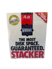 Stacker 4.0 For Windows & DOS (PC, 1994) NIB Big Box Vintage NEW SEALED picture