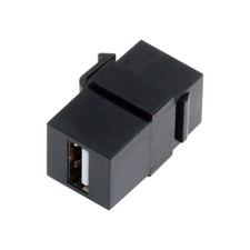 Cablecy USB2.0 A Female to Type-B Female Extension Keystone Jack for Wall Plate picture