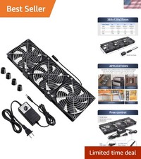 Versatile 120mm Triple Fan Cooling System with DC Speed Control for Workstations picture