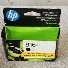 HP 916XL Black Ink Cartridge Extra High Yield  3YL66AN Genuine Sealed Box 2023 picture