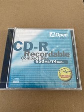 NEW: AOpen - CD-R Recordable Compact Disc 650mb / 74min. A Open  picture