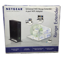 Netgear WN2000RPT Universal WiFi Range Extender 2.4GHz 4-Port Ethernet 177x130mm picture