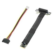 Riser PCIe x4 3.0 PCI-E 4x To M.2 M Key 2280 Riser Card Gen3.0 Cable M2 Key-M picture