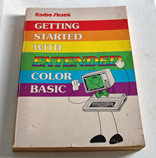 Radio Shack Getting Started With Extended Color BASIC Vintage Book Manual picture