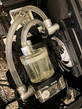 Kinetic Clear/Black Plastic Reservoir for PC Computer Water Cooling picture