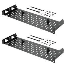 Tecmojo 1U Rack Shelf,19 inch Rack Shelf 6 inch Depth,Rack Mount Shelf with picture
