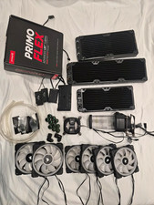 Corsair Hydro X RGB FANS, WATER PUMP, CPU BLOCK, RADIATORS, Tubing picture