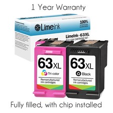63XL Ink Cartridges for HP Deskjet 1110 1111 1112 2130 2132 3630 3632 5258 picture