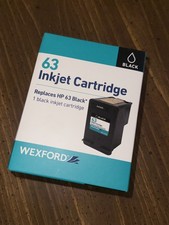 LOT OF 15 NEW WEXFORD 63 Inkjet Cartridge Black Replaces HP 63 OEM F6U62AN picture