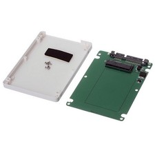 cablecc 1.8 Micro SATA 16pin SSD to 2.5 22pin 7+15 Hard Disk 7mm, White  picture