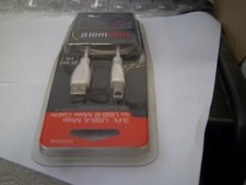 2-GIGAWARE 260-3258 3-FT USB-A MALE to USB-B  NETWORK CABLE PC-MAC/USB picture