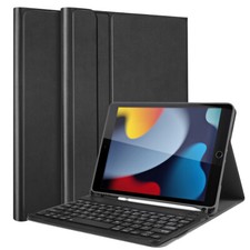For iPad 9th 8th 7th Gen 10.2 in Case with Keyboard Magnetic Leather Smart Cover picture