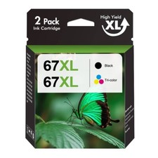 67XL Ink Cartridge for HP Ink 67 Deskjet 2700e 2800e 2855e 4155e Envy 6055e 6455 picture