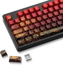 Red XVX Shine Through Double Shot PBT Side Print Custom 129 Keys Set Profile picture