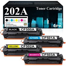 Compatible 202A Toner Set for HP MFP M281fdw M254dw M281cdw (4 Pack) picture