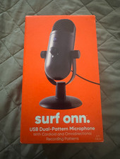 onn. USB Dual-Pattern Microphone Cardioid USB-C Wired Plug & Play Black picture