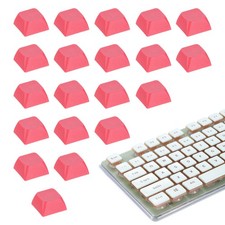 20Pcs XDA Profile Keycap Set PBT Mechanical Numeric Keypads, Pink Red picture