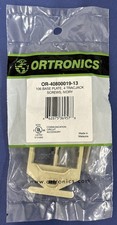 *NOS* ORTRONICS 106 BASE PLATE 4 TRACJACK SCREWS IVORY OR-40800019-88 (QTY-7) picture